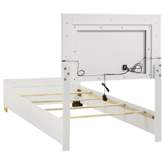 Marceline Beds White & Black Eastren King, Full, Twin, & Queen - Bargain Furniture (Detroit, MI)