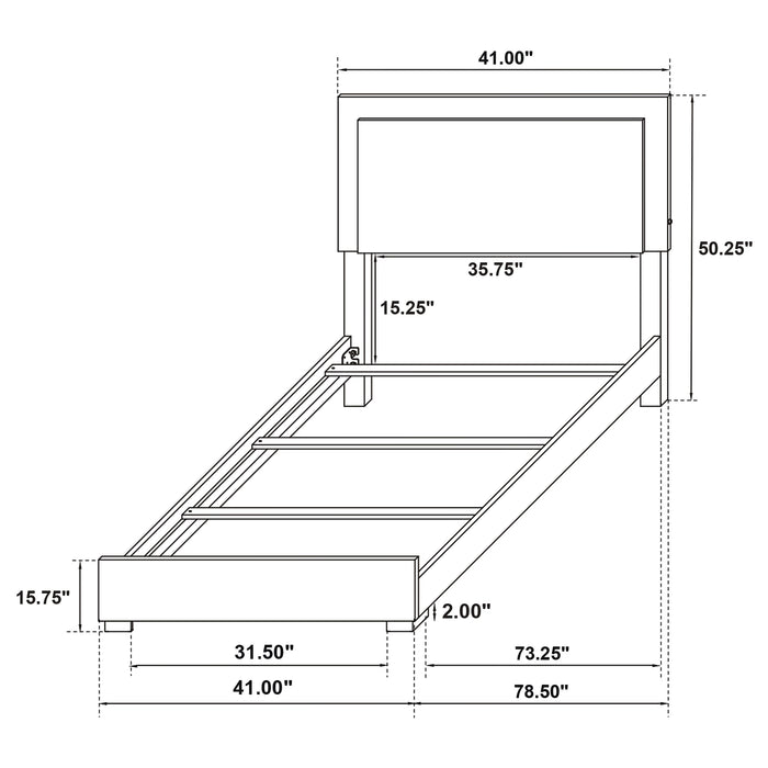 Marceline Beds White & Black Eastren King, Full, Twin, & Queen - Bargain Furniture (Detroit, MI)