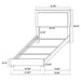 Marceline Beds White & Black Eastren King, Full, Twin, & Queen - Bargain Furniture (Detroit, MI)