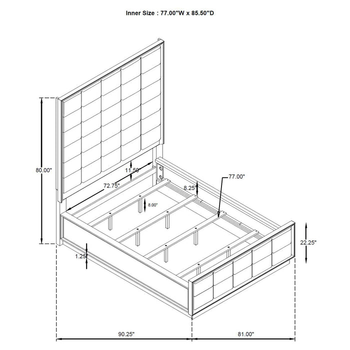 Durango 4 & 5 Piece E.King, Cal.King & Queen Bedroom Set - Bargain Furniture (Detroit, MI)