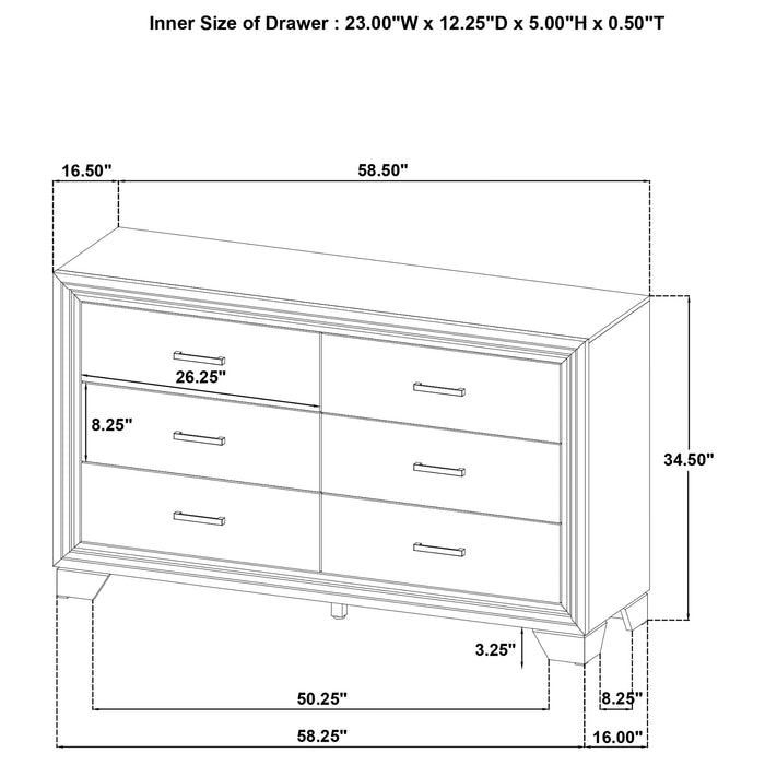 Wright 4 Pc & 5 Pc Bedroom Set - Bargain Furniture (Detroit, MI)