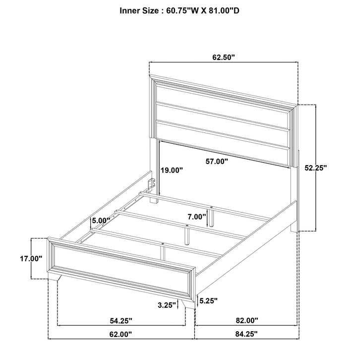 Wright California King Bed - Bargain Furniture (Detroit, MI)