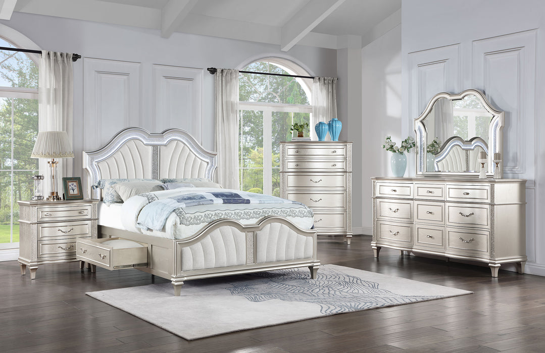 Evangeline 4 & 5 Piece Bedroom Set - Bargain Furniture (Detroit, MI)
