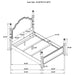 Andover 4 & 5 Piece Bedroom Set King, Queen, & Cal.King - Bargain Furniture (Detroit, MI)