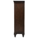 Andover 6-drawer Tempered Glass Door Chest Dark Oak - Bargain Furniture (Detroit, MI)