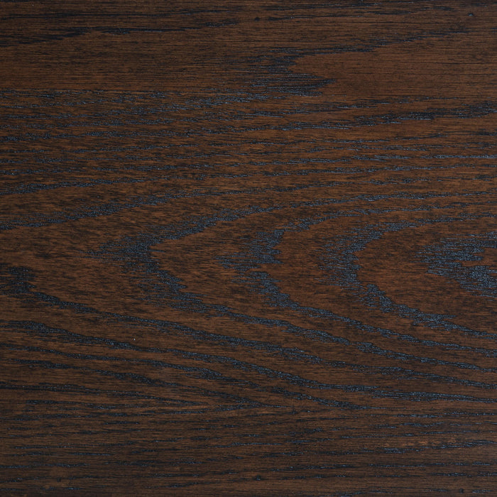 Andover 6-drawer Tempered Glass Door Chest Dark Oak - Bargain Furniture (Detroit, MI)