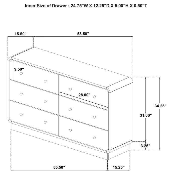 Cavelle 4 & 5 Piece Bedroom Set Queen & E.King - Bargain Furniture (Detroit, MI)