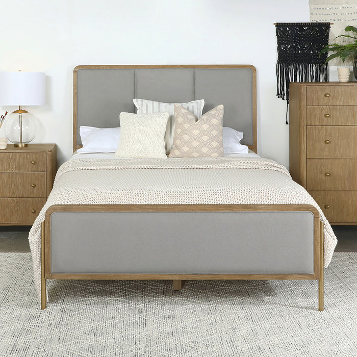 Arini Upholstered Panel Bed - Bargain Furniture (Detroit, MI)