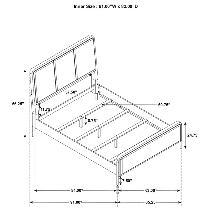 Arini Eastern King & Twin Bed - Bargain Furniture (Detroit, MI)