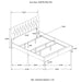 Kendall Panel Bed White - Bargain Furniture (Detroit, MI)