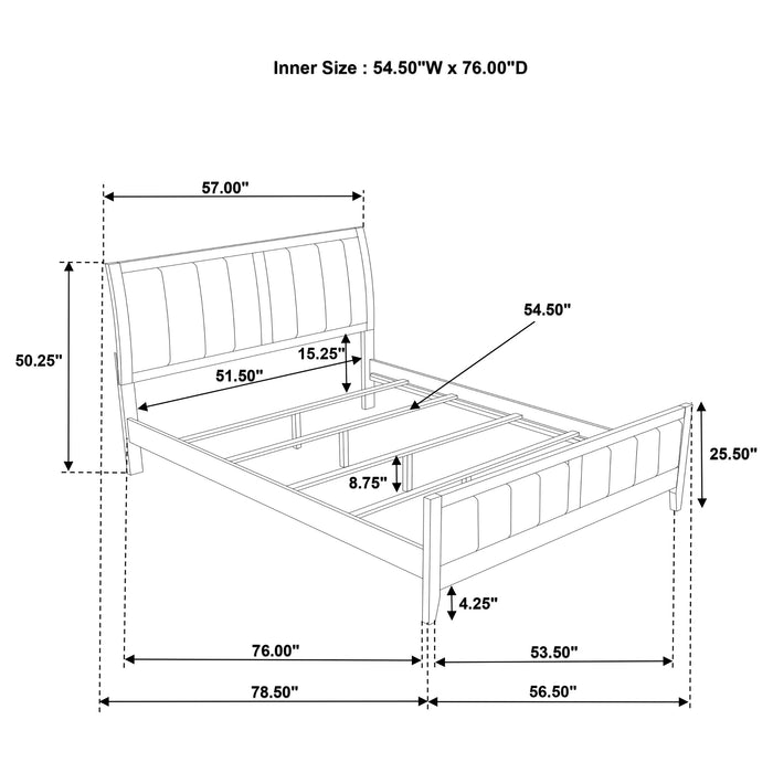 Wilkes 4 & 5 Piece E.King, Queen, Twin, & Full Bedroom Set - Bargain Furniture (Detroit, MI)
