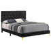 Kendall Panel Bed Black - Bargain Furniture (Detroit, MI)