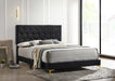 Kendall Panel Bed Black - Bargain Furniture (Detroit, MI)