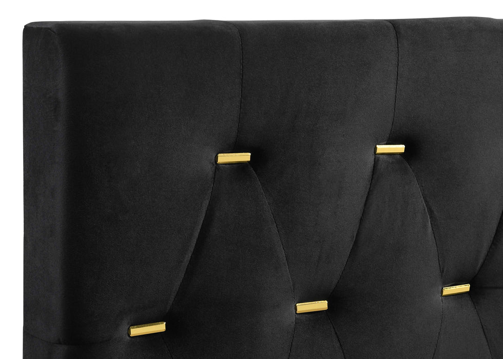 Kendall Panel Bed Black - Bargain Furniture (Detroit, MI)