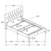 Kendall Panel Bed Black - Bargain Furniture (Detroit, MI)