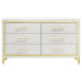Lucia 4 & 5 Piece Bedroom Set King & Queen Beige & Grey - Bargain Furniture (Detroit, MI)