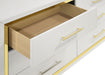 Lucia 4 & 5 Piece Bedroom Set King & Queen Beige & Grey - Bargain Furniture (Detroit, MI)