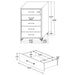 Lucia 4 & 5 Piece Bedroom Set King & Queen Beige & Grey - Bargain Furniture (Detroit, MI)