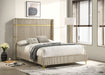 Lucia Eastern King & Queen Bed Beige & Grey - Bargain Furniture (Detroit, MI)