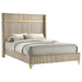 Lucia Eastern King & Queen Bed Beige & Grey - Bargain Furniture (Detroit, MI)