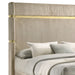 Lucia Eastern King & Queen Bed Beige & Grey - Bargain Furniture (Detroit, MI)