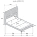 Lucia Eastern King & Queen Bed Beige & Grey - Bargain Furniture (Detroit, MI)