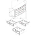 Celina 4 & 5 Piece Bedroom Set King & Queen - Bargain Furniture (Detroit, MI)