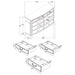 Celina 4 & 5 Piece Bedroom Set King & Queen - Bargain Furniture (Detroit, MI)