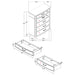Celina 4 & 5 Piece Bedroom Set King & Queen - Bargain Furniture (Detroit, MI)