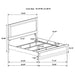Caraway 4 Pc & Pc E.King, Cal.King, & Queen Bedroom Set Black & White - Bargain Furniture (Detroit, MI)