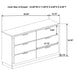 Caraway 4 Pc & Pc E.King, Cal.King, & Queen Bedroom Set Black & White - Bargain Furniture (Detroit, MI)