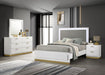 Caraway 4 Pc & Pc E.King, Cal.King, & Queen Bedroom Set Black & White - Bargain Furniture (Detroit, MI)