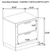 Caraway 4 Pc & Pc E.King, Cal.King, & Queen Bedroom Set Black & White - Bargain Furniture (Detroit, MI)