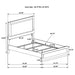 Caraway 4 Pc & Pc E.King, Cal.King, & Queen Bedroom Set Black & White - Bargain Furniture (Detroit, MI)