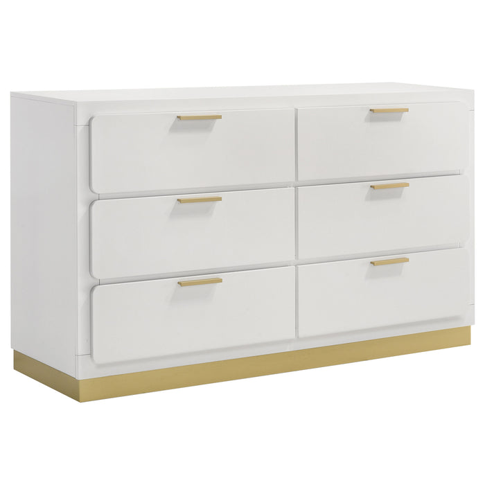 Caraway 4 Pc & Pc E.King, Cal.King, & Queen Bedroom Set Black & White - Bargain Furniture (Detroit, MI)