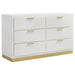 Caraway 4 Pc & Pc E.King, Cal.King, & Queen Bedroom Set Black & White - Bargain Furniture (Detroit, MI)
