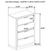 Caraway 4 Pc & Pc E.King, Cal.King, & Queen Bedroom Set Black & White - Bargain Furniture (Detroit, MI)