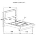 Caraway 4 Pc & Pc E.King, Cal.King, & Queen Bedroom Set Black & White - Bargain Furniture (Detroit, MI)