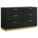 Caraway 4 Pc & Pc E.King, Cal.King, & Queen Bedroom Set Black & White - Bargain Furniture (Detroit, MI)