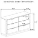 Caraway 4 Pc & Pc E.King, Cal.King, & Queen Bedroom Set Black & White - Bargain Furniture (Detroit, MI)