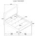 Marielle California King, E.King, & Queen Bed - Bargain Furniture (Detroit, MI)