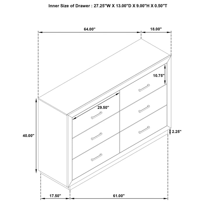 Kenora 4 & 5 Piece Bedroom Set E.King, Queen, & Cal.king - Bargain Furniture (Detroit, MI)