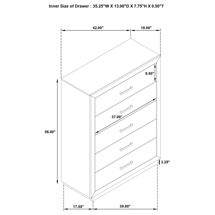 Kenora 4 & 5 Piece Bedroom Set E.King, Queen, & Cal.king - Bargain Furniture (Detroit, MI)