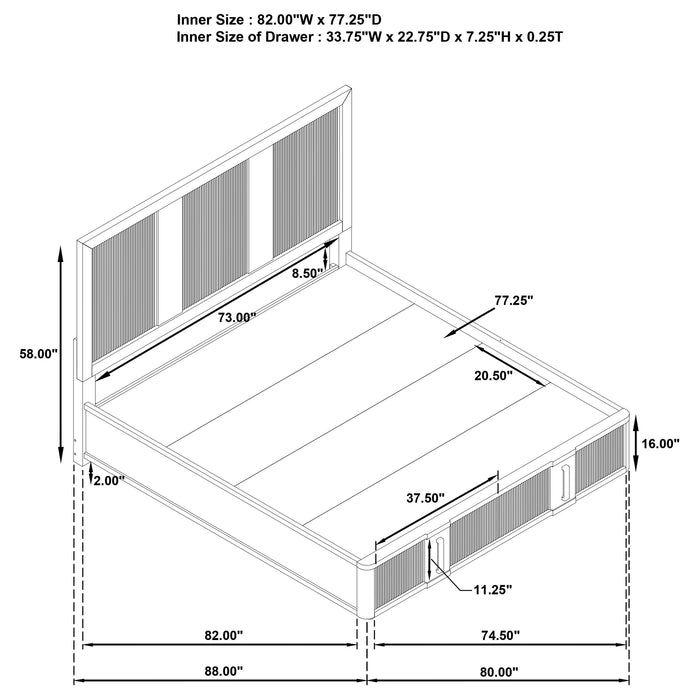 Terrace 4 & 6 Piece E.King, Cal.King, & Queen Bedroom Set - Bargain Furniture (Detroit, MI)