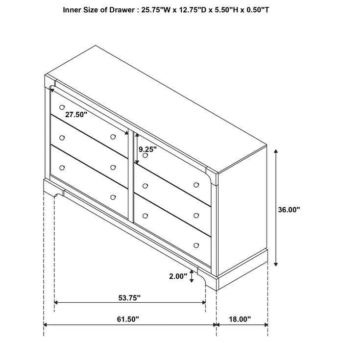 Gran Park 4 & 5 Piece Bedroom Set E.King, Queen, & Cal.King - Bargain Furniture (Detroit, MI)