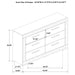 Ives 4 & 5 Piece Bedroom Set E.king & Queen White & Grey - Bargain Furniture (Detroit, MI)