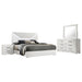 Ives 4 & 5 Piece Bedroom Set E.king & Queen White & Grey - Bargain Furniture (Detroit, MI)