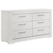 Ives 4 & 5 Piece Bedroom Set E.king & Queen White & Grey - Bargain Furniture (Detroit, MI)