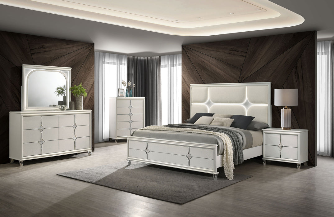 Olivia 4 & 5 Piece Bedroom Set E.King, Queen, & Cal.King - Bargain Furniture (Detroit, MI)