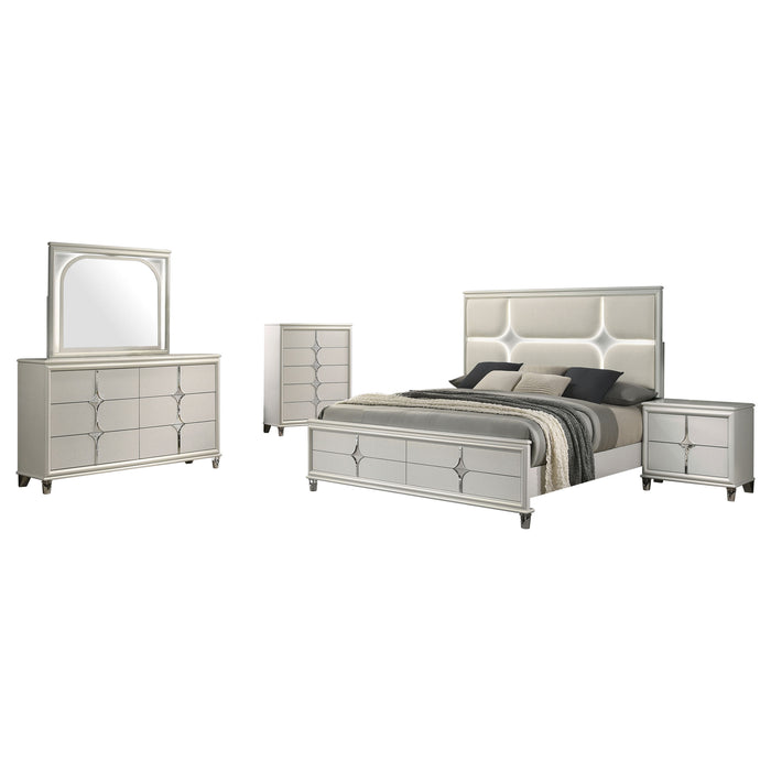 Olivia 4 & 5 Piece Bedroom Set E.King, Queen, & Cal.King - Bargain Furniture (Detroit, MI)